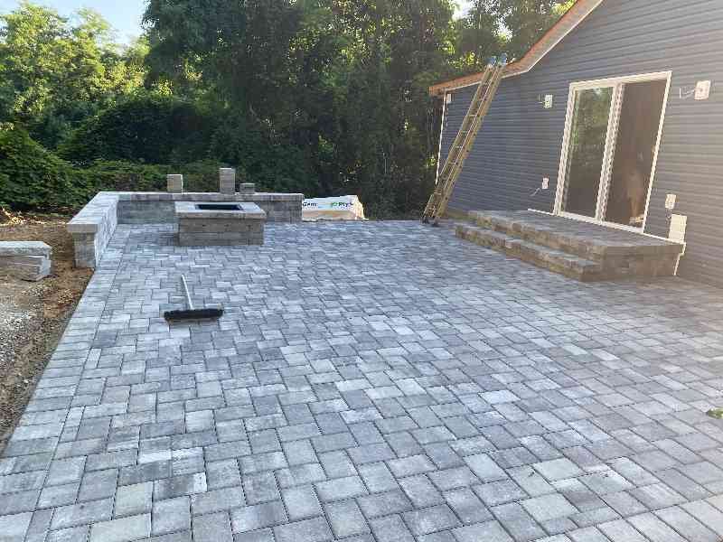 Premium pool patio construction project
